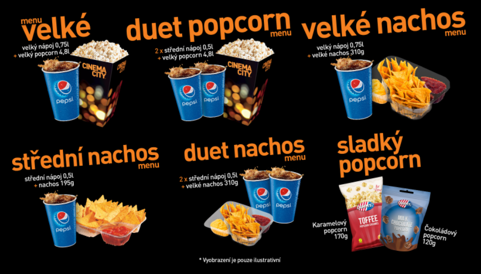 Cinema City popcorn cena 2023 Info Brno
