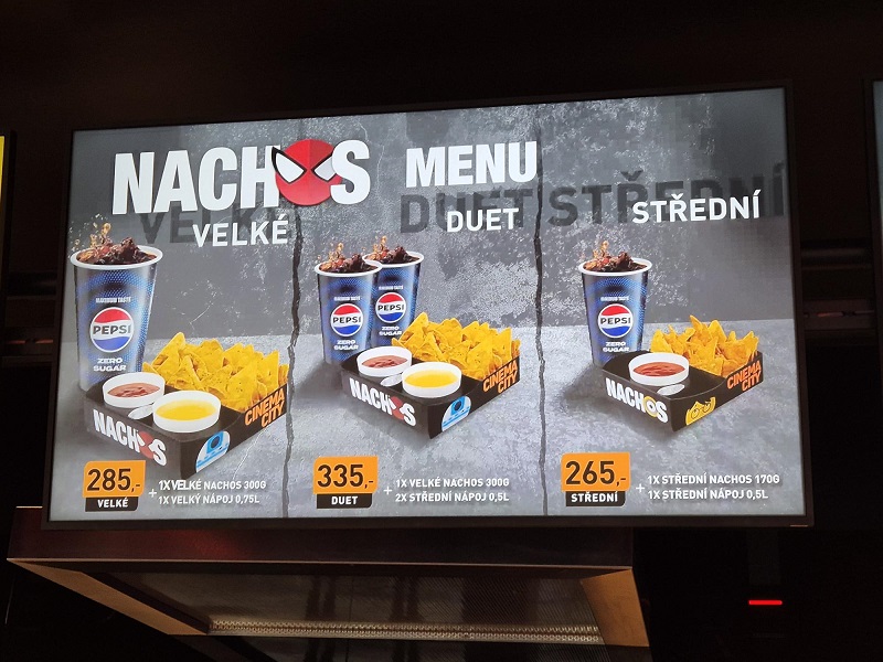 Cinema city Nachos cena